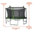 thumbnail image 3 of Sportspower BouncePro 14ft Trampoline Meets ASTM Safety Standards, Heavy-Duty Rust-Resistant Steel Frame, UV-Resistant Jump Mat & Safety Net, 3 of 15