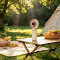 thumbnail image 5 of Rewenti Foldable Digital Display Handheld Fan Usb Rechargeable Mini Portable Neck-Hanging Small Fan for Outdoor Use, 5 of 5