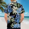 thumbnail image 6 of High Quality Hawaiian Shirts for Men Short Sleeve Aloha Beach Shirt Floral Summer Casual Button Down Shirts Blouses YANG2N, 6 of 7
