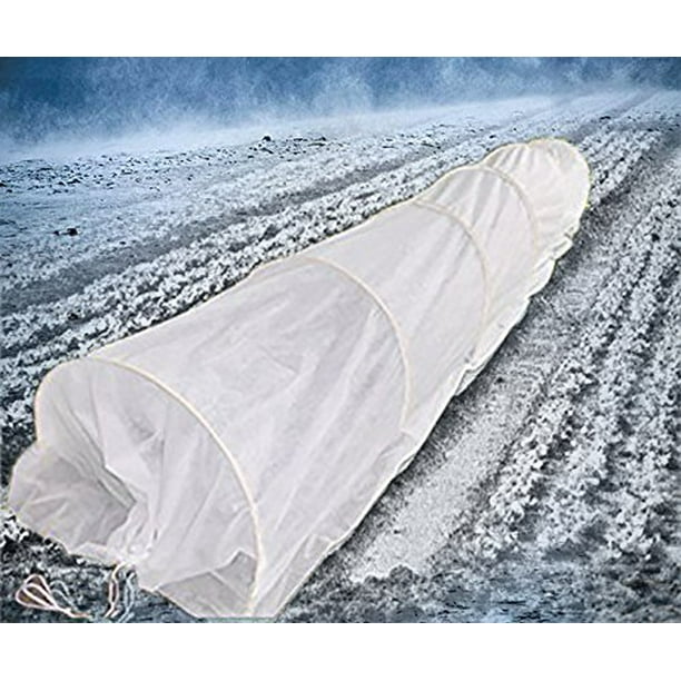 30FT Long Agfabric Hoop House Kit, Mini Greenhouse, Grow Tunnel, 0.9oz