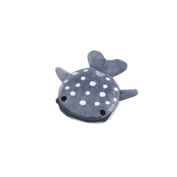 Whale Shark Cute Plush Money Wallet Pouch Card Coin Purse Lipsticks Earphone Storage Bag