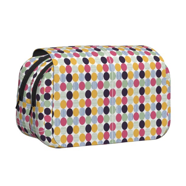 Easygdp Polka Dot para Estuche de Lápices con Tapa Flip, Suministros de Oficina y Universidad para Adolescentes y Adultos