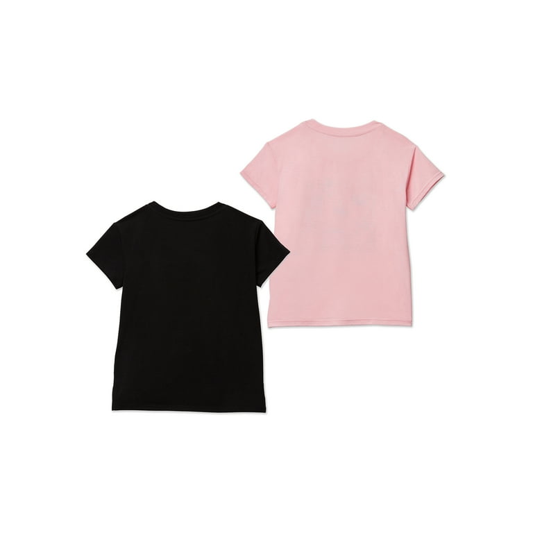 2-pack Jersey Tops - Light pink/white - Kids
