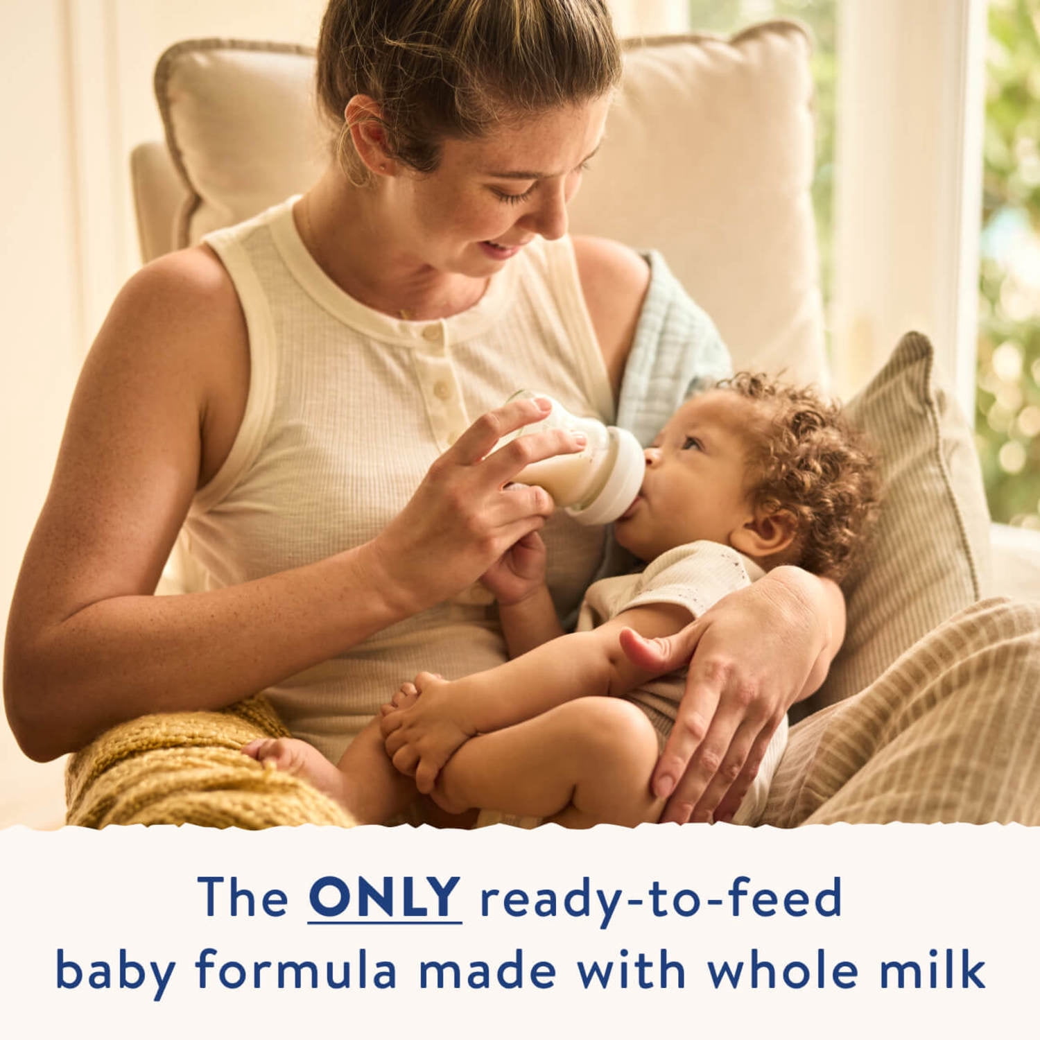 Similac 360 Total Care Made With Whole Milk Ready-to-Feed Baby Formula, 32-fl-oz Bottle, Pack of 1