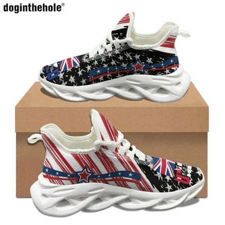 

Doginthehole Classic Fashion Women Sneakers Hot British Flag Art Design Print Casual Shoes Lace Up Outdoor Sports Running Shoes