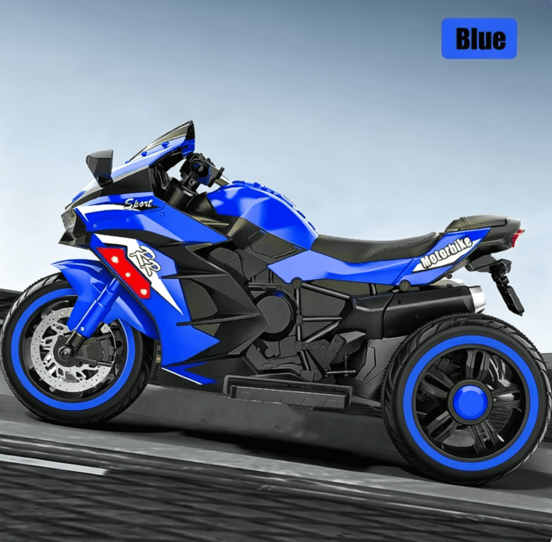 HNH 12V Ride on Motorcycle with Remote Control for Children, Battery Powered Kids Motorcycle 4Mph, 100Lbs Max