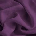 thumbnail image 6 of DNG Creations 1 Piece Double Ruffle Duvet Cover With Zipper Closure ( Solid Plum ) All-Season 100% Egyptian Cotton, 800 Thread Count ( Oversized King - Size ), 6 of 6