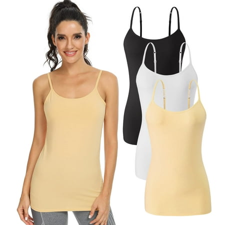 Buy Tank Tops with Built in Bra, Camisoles for Women with Shelf