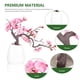 thumbnail image 3 of Flor de ciruela artificial Fliga de ciruela falsa en la maceta decorativa artificial en macetas bonsai, 3 of 4