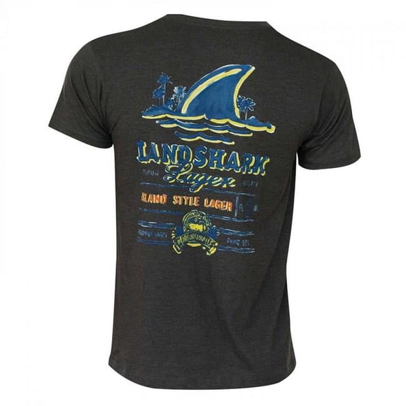 Landshark 35406-XLarge Painted T-Shirt for Mens, Black - Extra Large
