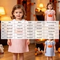 thumbnail image 5 of WXFAZCVU Toddler Girl Halloween Dress Cute Pumpkin Printed Short Sleeved Dress Going Out Size 6-12 Months, 5 of 5
