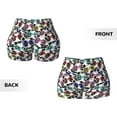 thumbnail image 3 of Sikiie Panda And Glasses Print Workout Shorts Women Scrunch Butt Gym Shorts Seamless High Waist Tummy Control Yoga Biker Athletic Shorts, 3 of 5