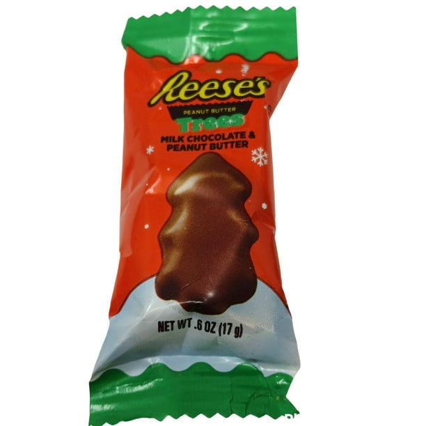 REESE'S, Milk Chocolate Peanut Butter Trees Snack Size Candy, Christmas