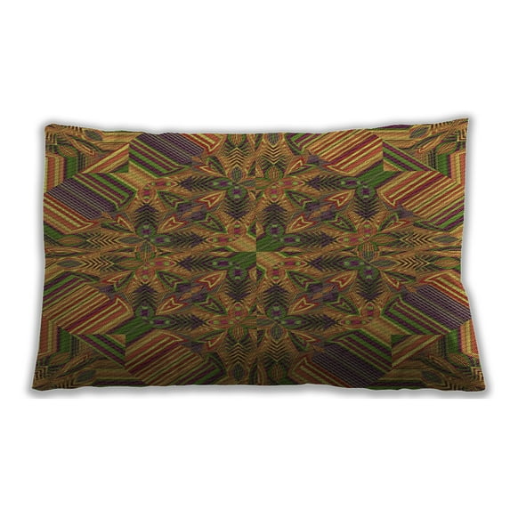 Ahgly Company Indoor Rectangular Contemporary Lumbar Throw Pillow, 13 inch by 19 inch