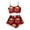 Brick Red-D, variant on Women'S Christmas Pajamas 2 Piece Silk Pjs Womens Pajama Sets Shorts And Cami Top Women Lounge Set Cute Christmas Pajamas