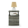 thumbnail image 5 of Pemberly Row Engineered Wood Utility Design End Table in French Oak Gray/Black, 5 of 6