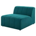 thumbnail image 1 of Sofa Middle Chair, Fabric, Teal Blue, Modern Contemporary Urban Design, Living Lounge Room Hotel Lobby Hospitality, 1 of 8