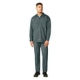 thumbnail image 4 of Dickies Men's Long Sleeve Work Shirt, Lincoln Green, 2XLT, 4 of 5