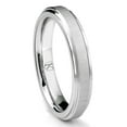 thumbnail image 1 of Andrea Jewelers Cobalt Xf Chrome 4MM Satin Finish Wedding Band Ring With Raised Center Sz 4.0, 1 of 4