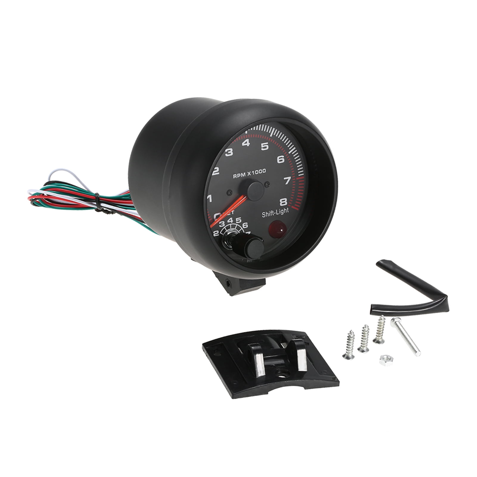 Marine Tach Hour Meter OZ-USA tachometer RPM display motorcycle atv dirtbike buggy outboard cr White 