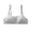 F068-White, variant on Fashionable Sports Bra for Girls, Solid Color Cotton Bra for Puberty, Anti Exposure Underwear with Breast Pads, Suitable for Children Aged 10-15