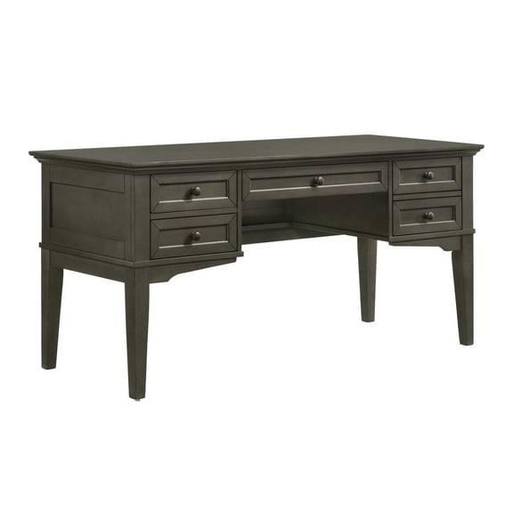 Intercon 62" Half Ped Exec Desk in Gray