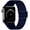 Navy blue, variant on Stretchy Solo Loop Strap Compatible with Apple Watch Bands 38mm 40mm 41mm ,Adjustable Stretch Braided Elastics Weave Nylon Women Men for iWatch Series7/6/5/4/3/2/1 SE