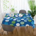 thumbnail image 3 of Yayeee Tablecloths 54" x 54" Rectangle Wrinkle Resistant Party Table Cover, Blue Dots, 3 of 8