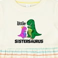 thumbnail image 4 of Inktastic Little Sistersaurus Girls Baby Dress, 4 of 5