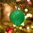 thumbnail image 1 of Adornos navideños de 5 pulgadas - Bolas de purpurina irrompibles para árbol/corona, paquete a granel de bolas colgantes de plástico, decoración navideña para fiestas y hogar (verde), 1 of 4