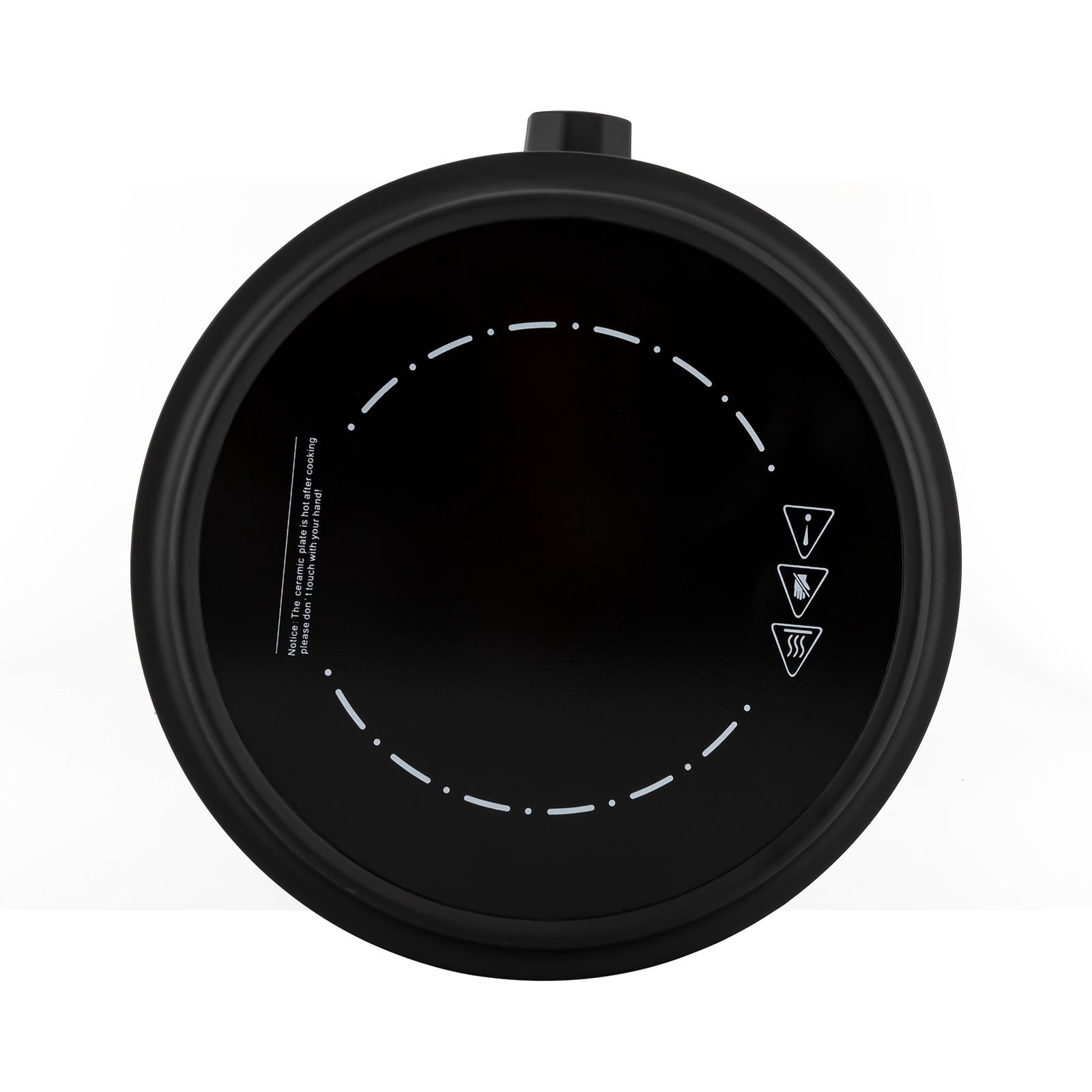 Modern Round Black Portable Electric Mini Hot Plate 700W 110V for Boiling Water Making Tea & Coffee