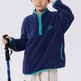 thumbnail image 6 of eczipvz Lined Zip Coat Baby Boys Jacket Hooded Outerwear Toddler Fall Winter Warm Clothes Navy,7-8 Years, 6 of 9