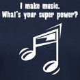 thumbnail image 3 of CafePress - I Make Music. Whats Your Super Power? T Shirt - Women's Traditional Fit Dark T-Shirt, 3 of 4
