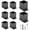 4"x4", variant on Acekid Heavy-Duty Adjustable Deck Post Bases for Pergola, Fence, Gazebo - 8Pcs 6x6 inch