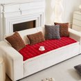 thumbnail image 5 of Thickened Winter Sofa Cushion | 70x180cm Straight Sitting Cushion | Non-Slip Bottom | Soft Warm Fabric | Red, White, Brown, Gray, 5 of 6