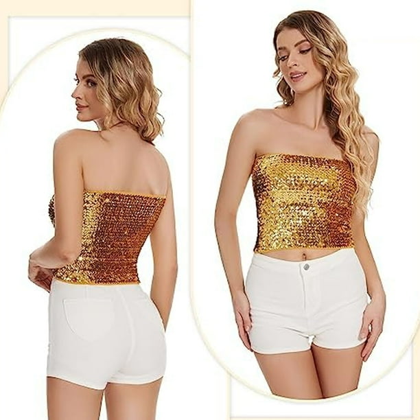 Tops cortos de fiesta sale