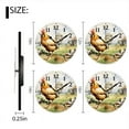 thumbnail image 2 of Battery Operated Analog Wall Clocks Non-Ticking Silent Modern Clock Decorative for Home,Office-Rooster Standing On The Grass(14inch), 2 of 4