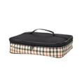 thumbnail image 1 of Fiambrera, bolsa de papel de aluminio con aislamiento térmico, bolsas enfriadoras de alimentos, tela Oxford, contenedor de almacenamiento para Kits de desorden para acampar Raya Tartán METRO Eigraketly OD028893-03B, 1 of 6