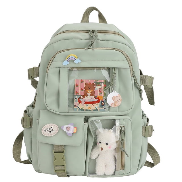 Mochila escolar de gran capacidad para estudiantes de secundaria, estilo coreano, estilo Harajuku, para todo tipo de ocasiones, para estudiantes de secundaria