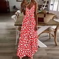 thumbnail image 1 of TaTaai Ladies Trendy Print Round Neck Sleeveless Long Dress Ankle Length Soft Comfy Breathable Casual Daily Dating Vacation Outfits Gift, 1 of 5