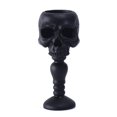 thumbnail image 2 of Portavelas Resina Con Forma Calavera para Decoraciones Halloween Color Verde, 2 of 9
