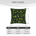 thumbnail image 4 of Bingfone Green Branch Olive Linen Throw Pillow Covers Cushion Case Pocket Button Vintage Farmhouse Pillowcase for Sofa Couch Bed 20"x20", 4 of 9