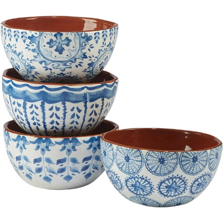 

Porto Set/4 Ice Cream Bowl 6 x 3 Assorted Designs One Size Multicolored