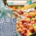 thumbnail image 2 of Sac de Courses Tribal en Toile Boho Chic – Sac Réutilisable Style Encre, 2 of 6