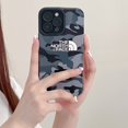 thumbnail image 1 of Camuflaje de lujo la cara norte PU cuero silicona teléfono caso para iPhone 14 13 12 11 Pro Max 11Pro 12Pro 13Pro 7 8 14 Plus SE 2020 X XR XS MAX Protector de la Cámara casos de la contraportada Gao Jiahui unisex, 1 of 2