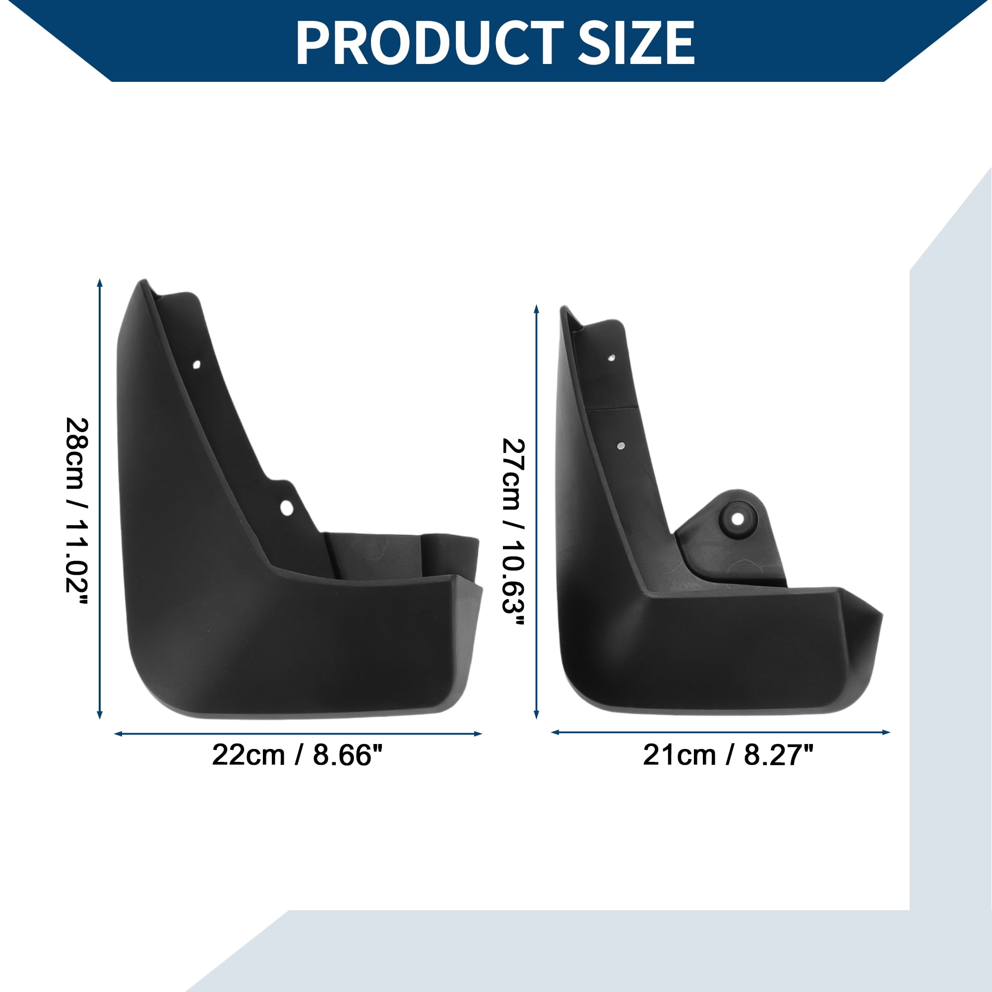 Unique Bargains Mud Flaps Splash Guards W/Mount Accessories for Jaguar E-PACE 2018-2022 Front Rear Mud Guards 1 Set