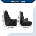 thumbnail image 3 of Guardabarros de barro únicos con accesorios de montaje para Jaguar E-PACE 2018-2022, guardabarros delanteros y traseros, 1 conjunto, 3 of 6