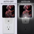 thumbnail image 2 of PhooArto Pink Flower Skeleton Plug in LED Night Light Auto Sensor Dusk to Dawn Decorative Night for Bedroom, Bathroom, Kitchen, Hallway, Stairs, Baby's Room, Energy Saving, 2 of 7