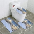 thumbnail image 1 of Juego de alfombras de baño 3 piezas ABPHQTO paisaje de invierno, 1 of 2