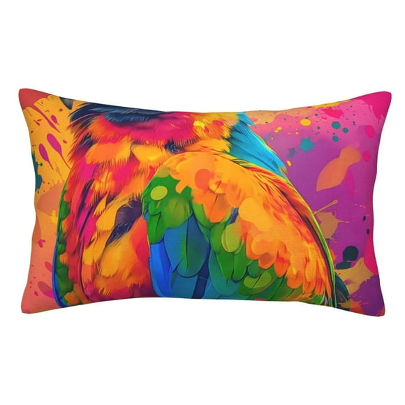 Easygdp Colorful Parrot Jungle Dream A for Soft Pillow Case Pillow Protectors,Perfect for Sleeping (Pillow Core Not Included)-16"x24"